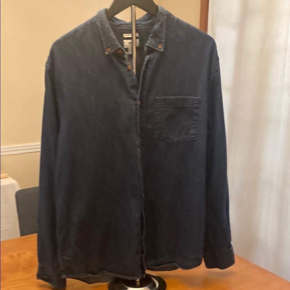 Old Navy Men's Button Down Shirt - Navy